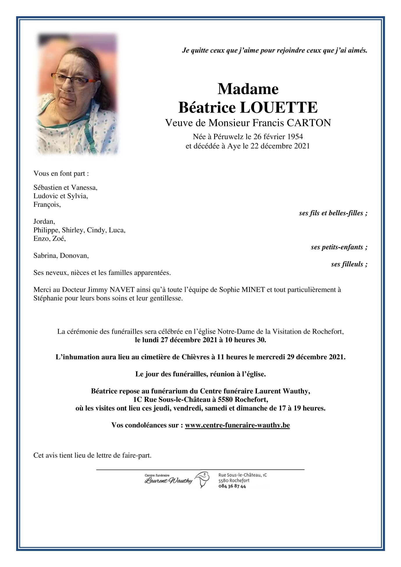 Image Annonce nécrologique
