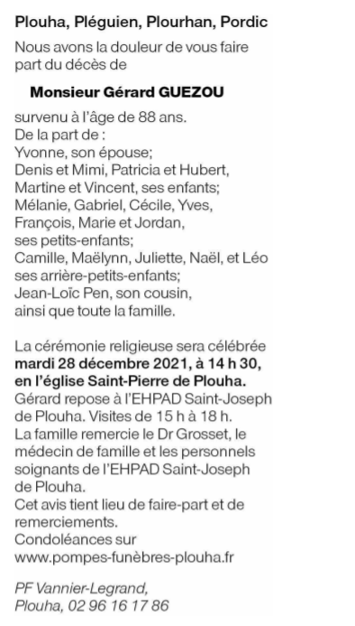 Image Annonce nécrologique
