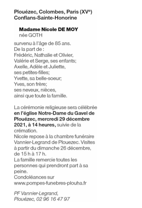 Image Annonce nécrologique