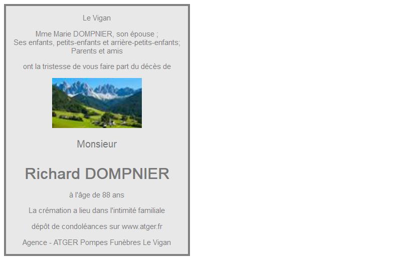 Image Annonce nécrologique