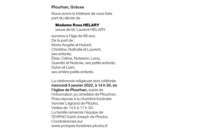 Image Annonce nécrologique