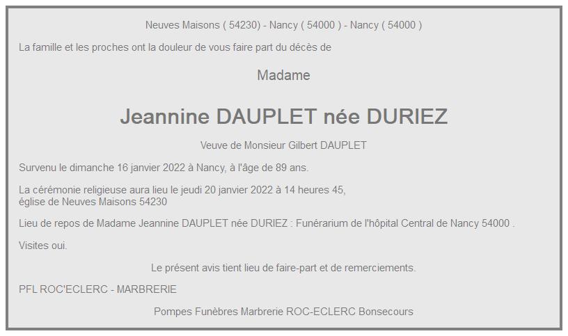 Image Annonce nécrologique