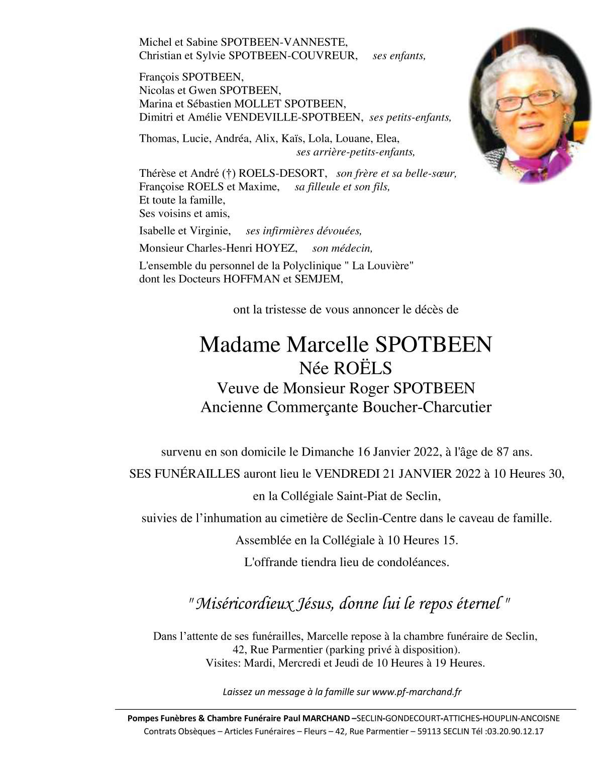 Image Pour voir le faire-part de Marcelle CLIQUEZ-ICI