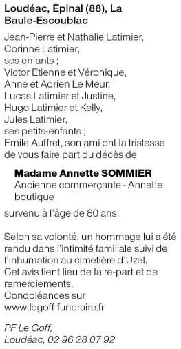 Image Annonce nécrologique