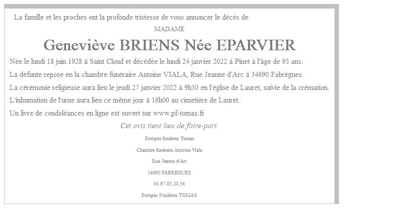 Image Annonce nécrologique