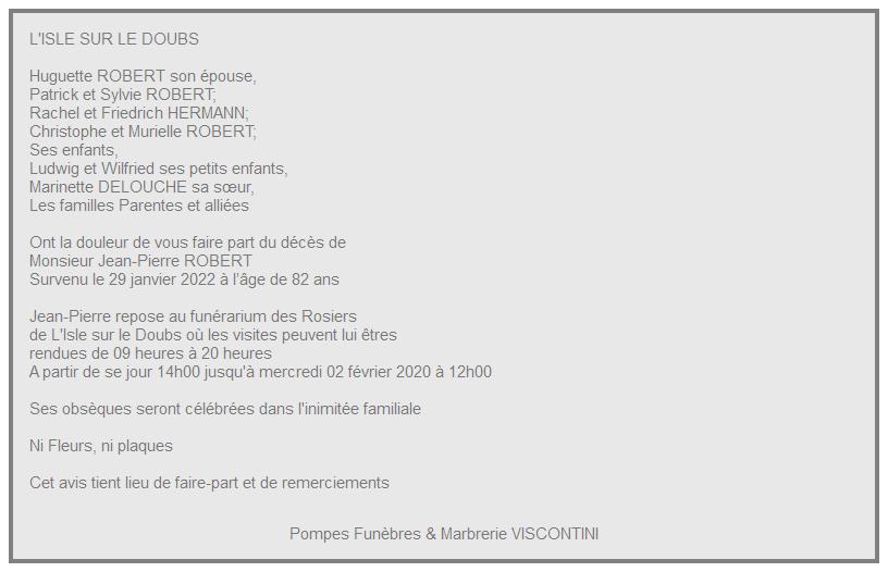 Image Annonce nécrologique