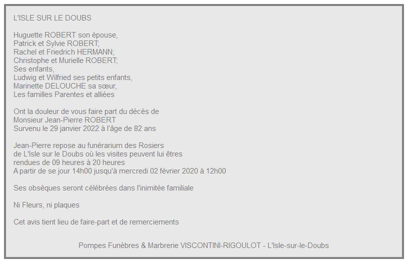 Image Annonce nécrologique