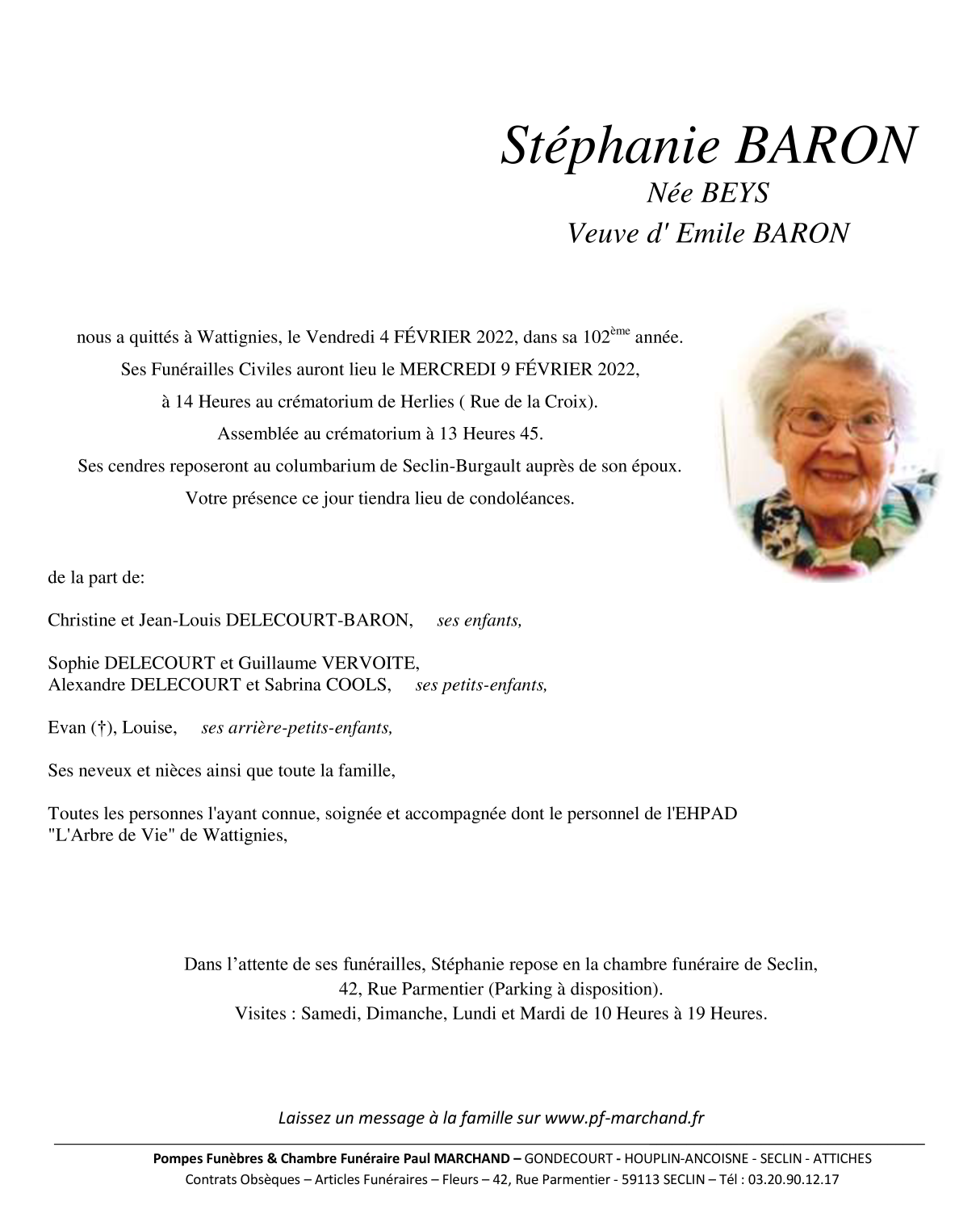 Image Pour voir le faire-part de Stéphanie CLIQUEZ-ICI
