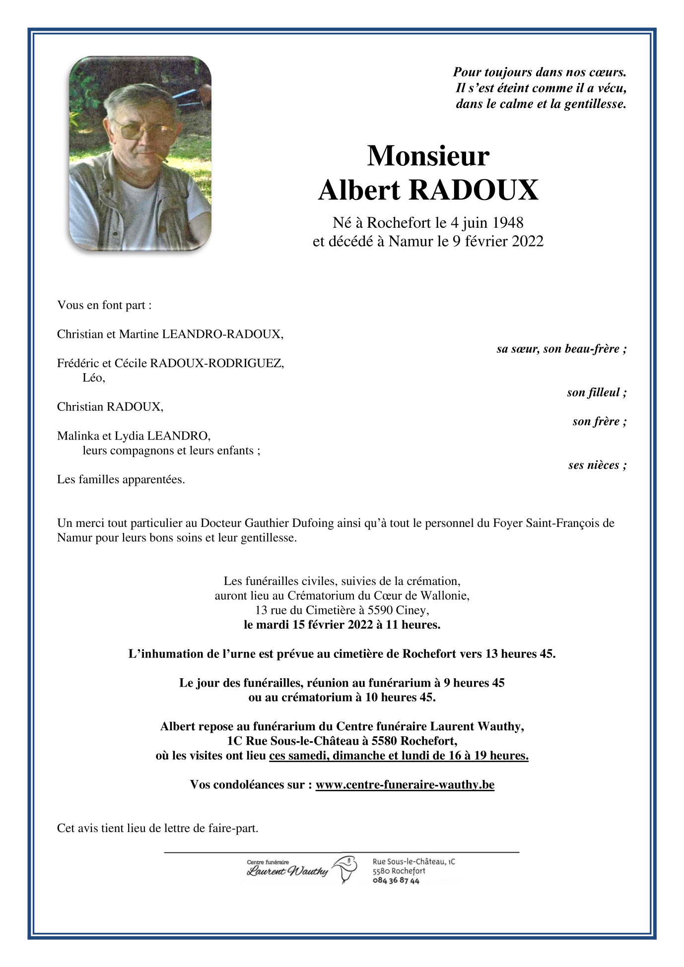 Image Annonce nécrologique