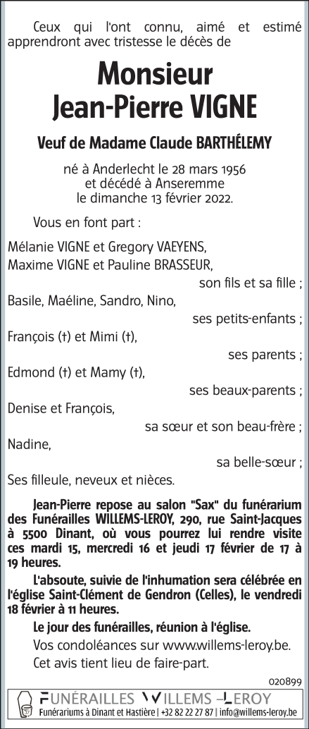 Image Annonce nécrologique