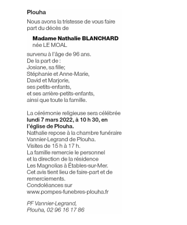 Image Annonce nécrologique