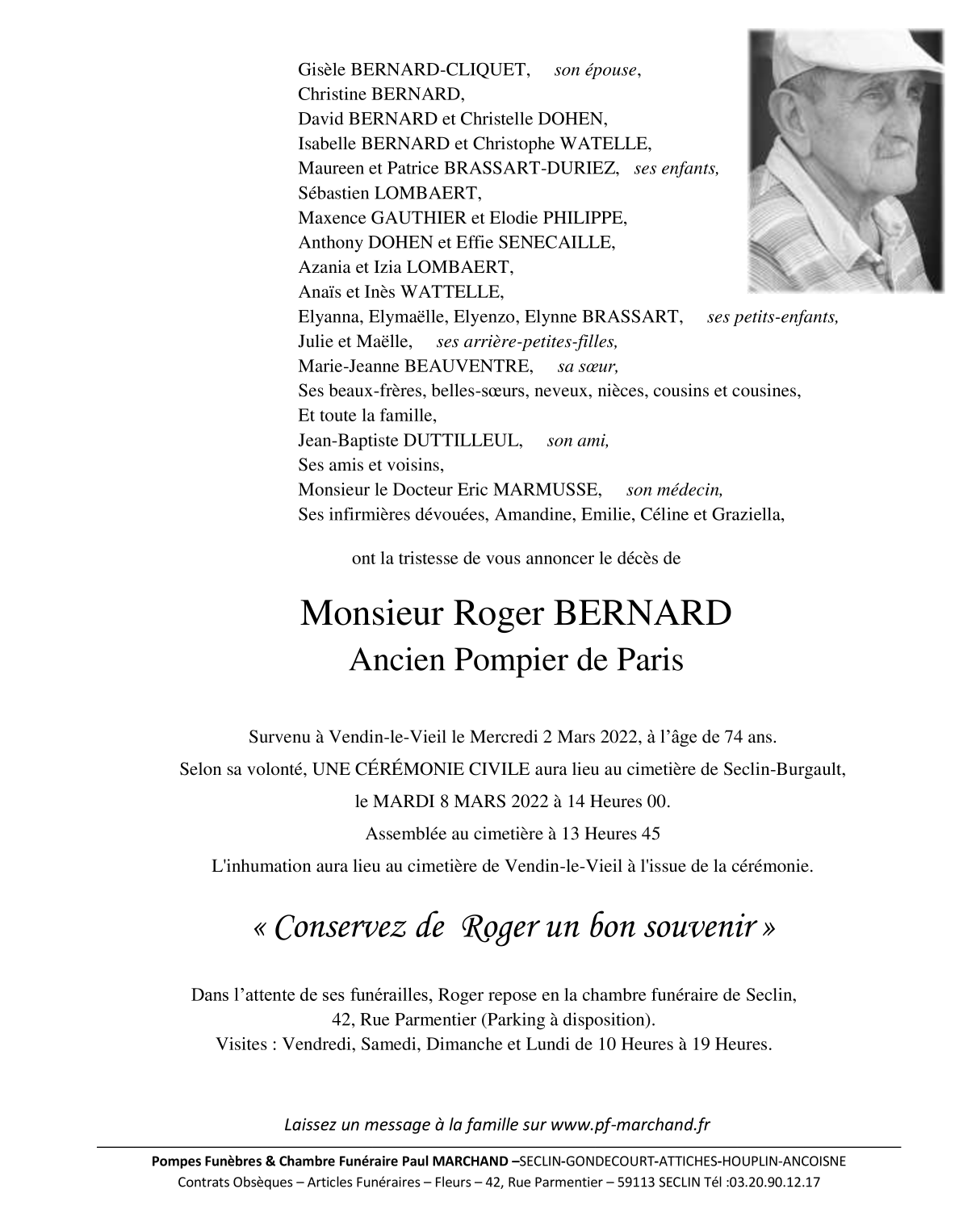 Image Pour voir le faire-part de Roger CLIQUEZ-ICI