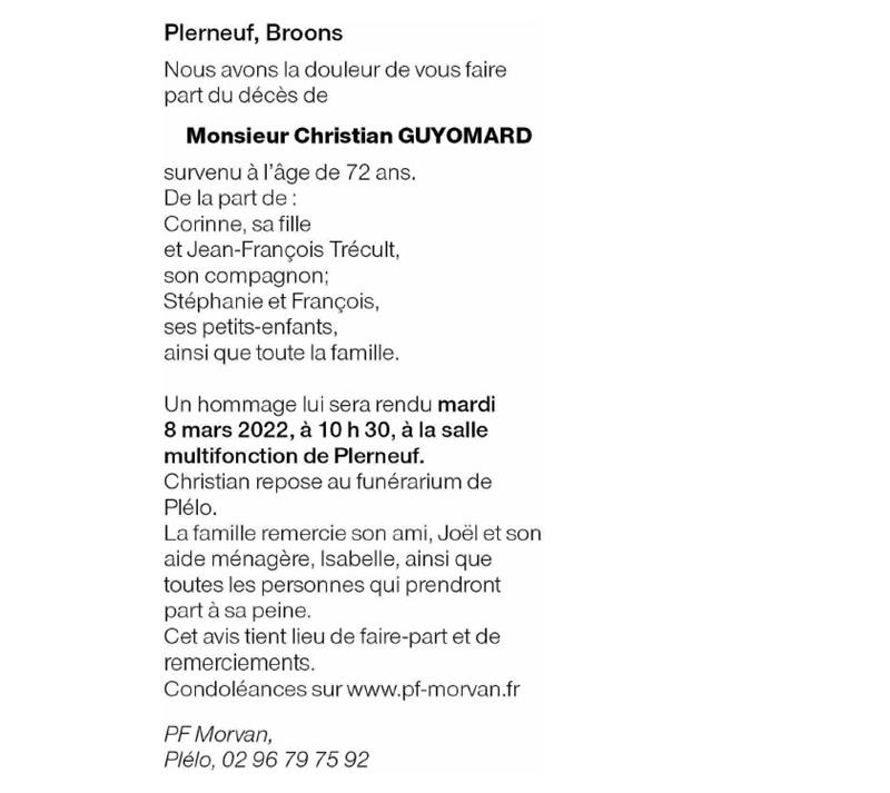 Image Annonce nécrologique
