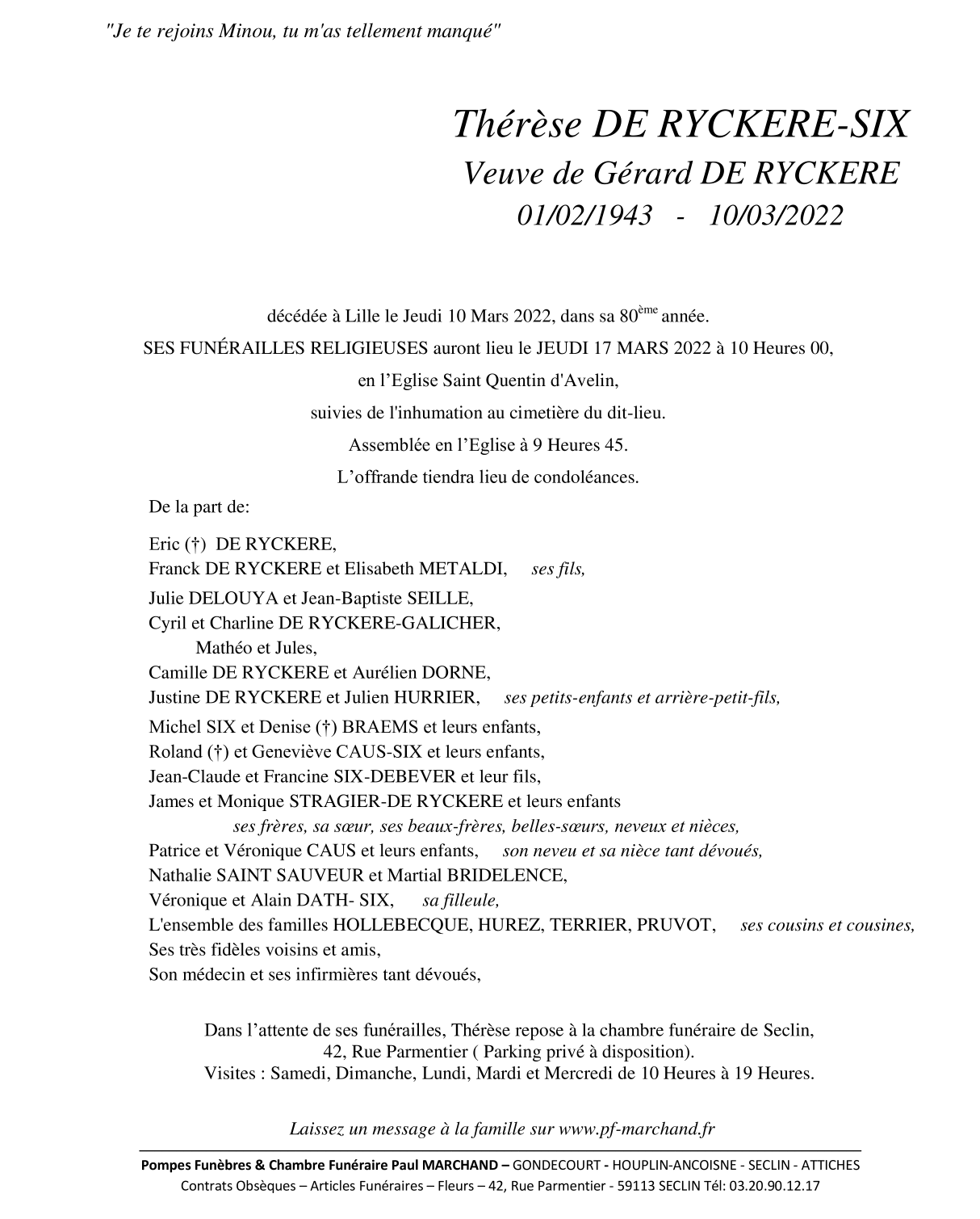 Image Pour voir le faire-part de Thérèse CLIQUEZ-ICI