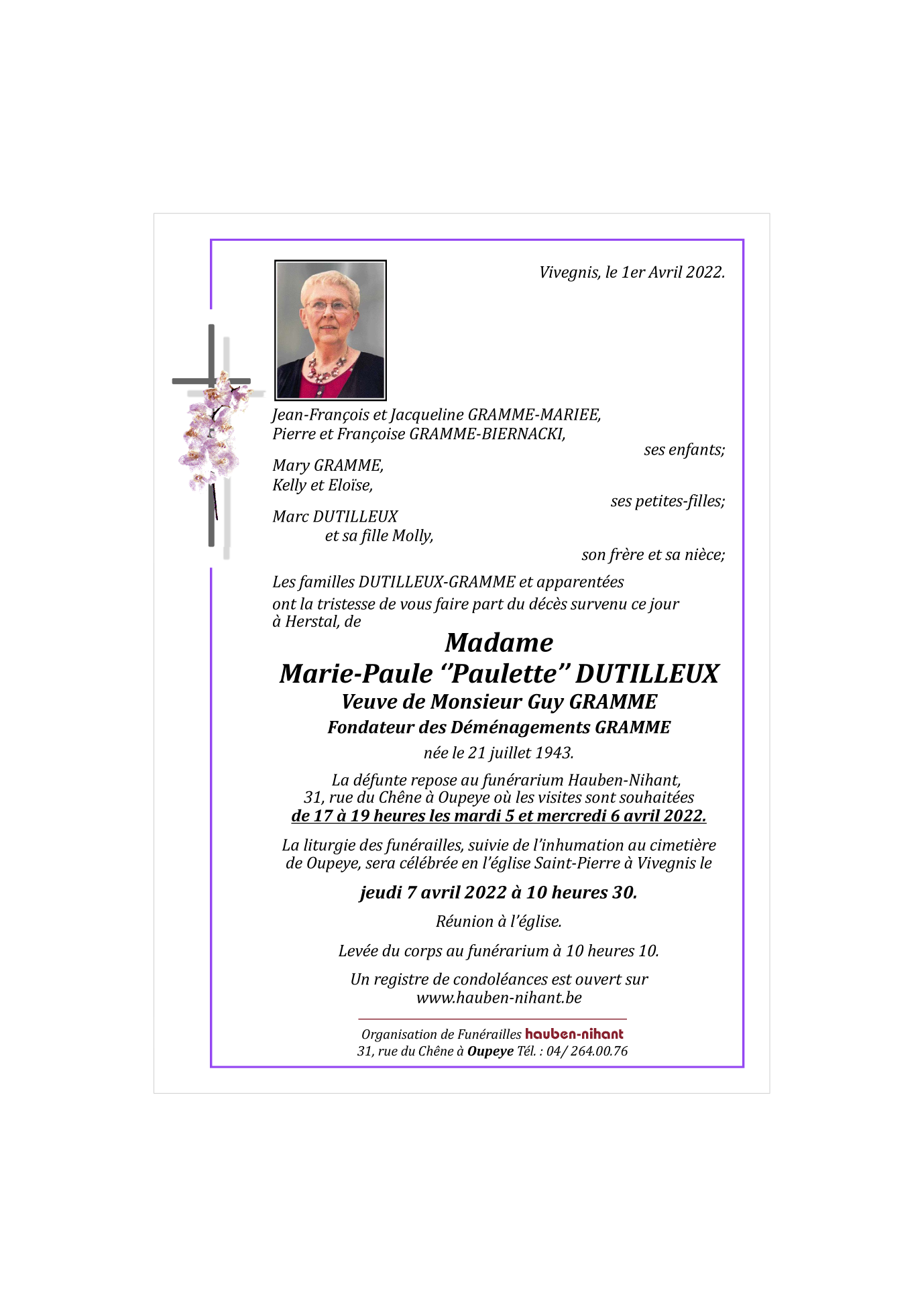 Image Annonce nécrologique