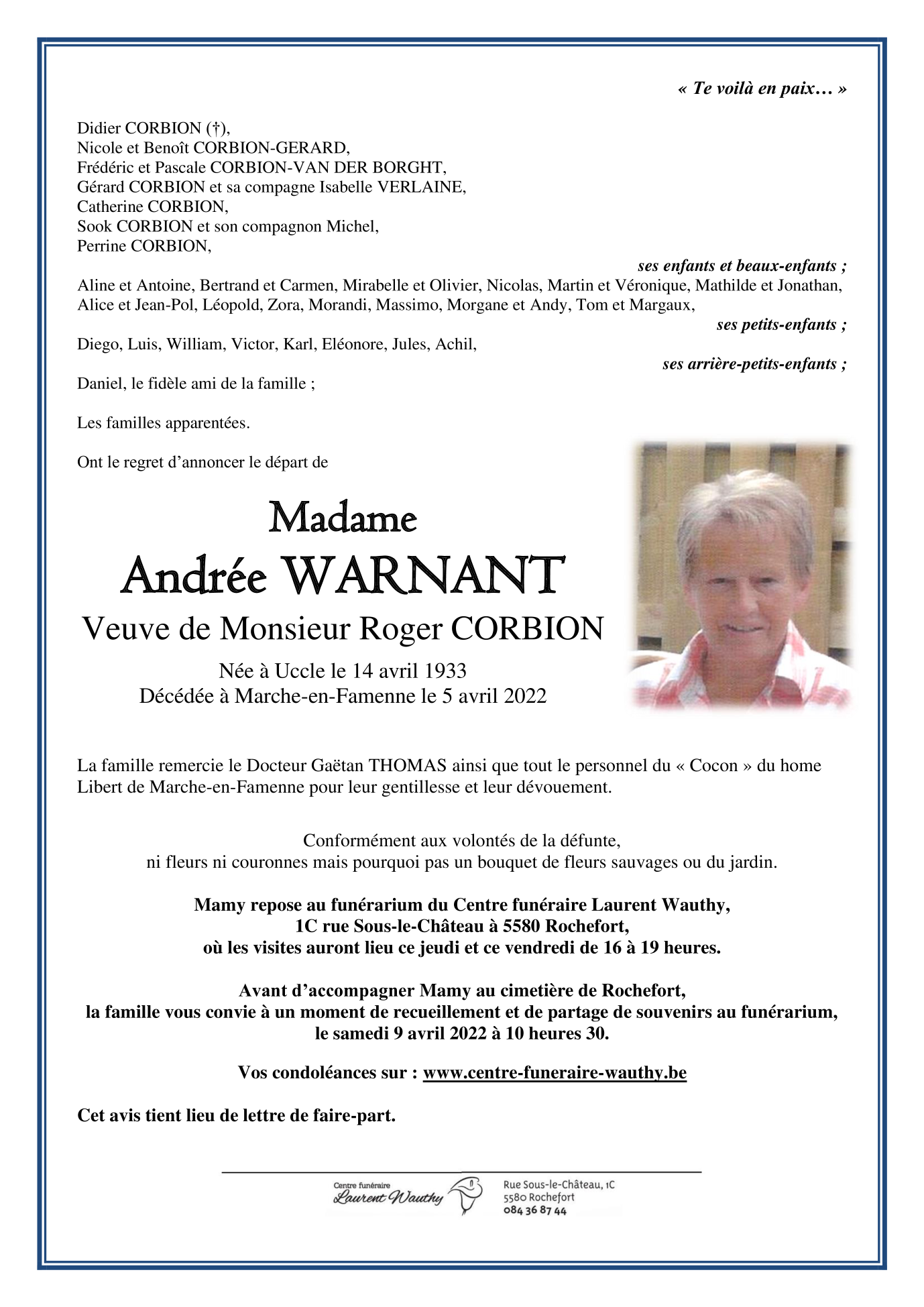 Image Annonce nécrologique