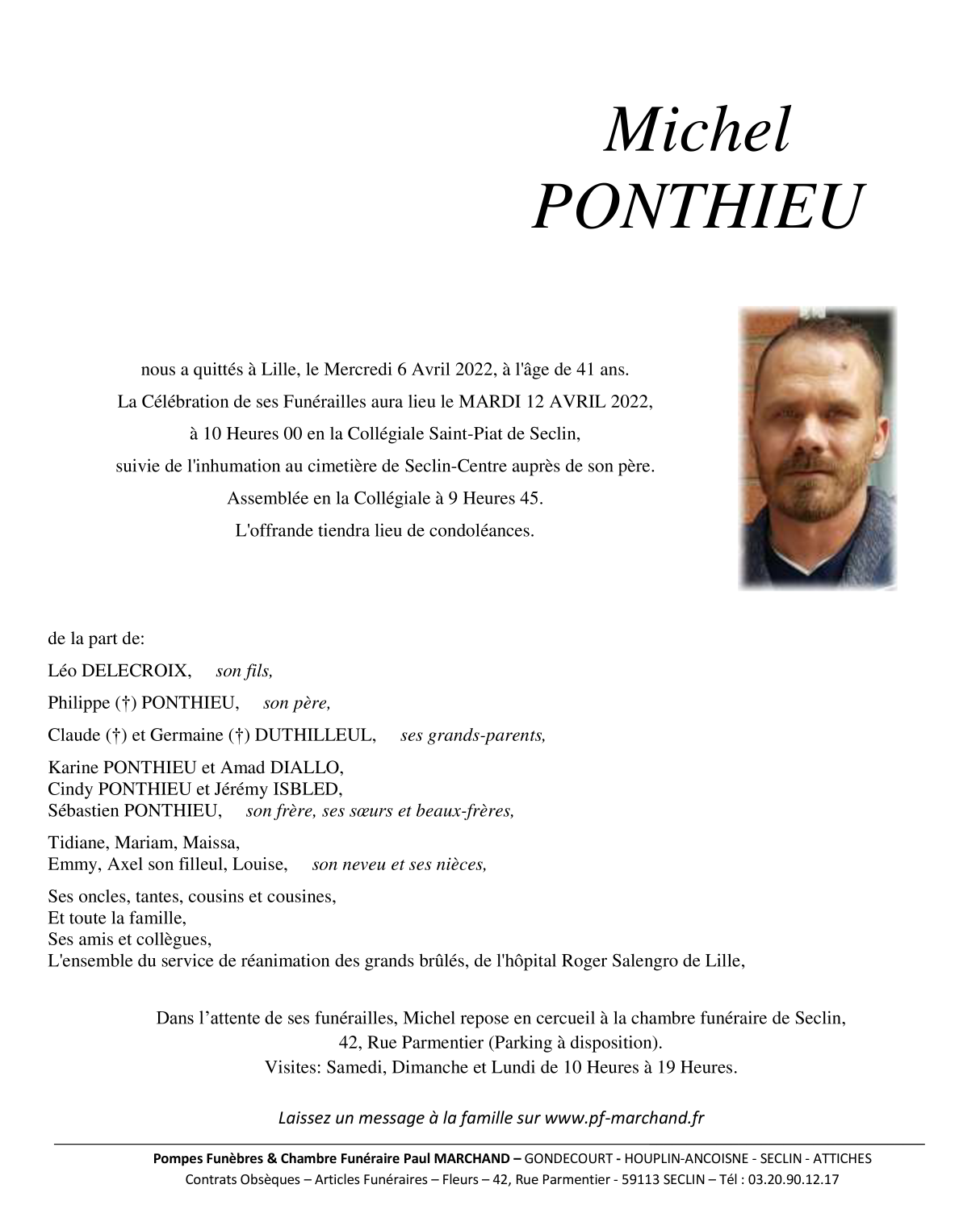 Image Pour voir le faire-part de Michel CLIQUEZ-ICI