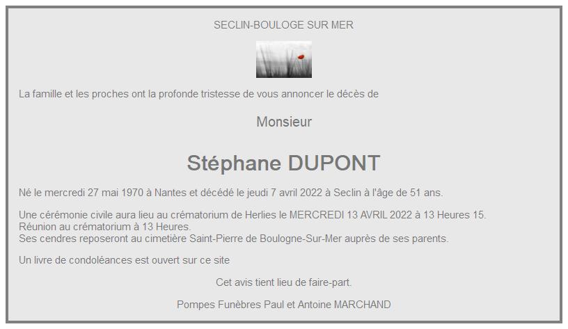 Image Pour voir le faire-part de Stéphane CLIQUEZ-ICI