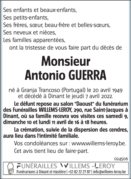 Image Annonce nécrologique