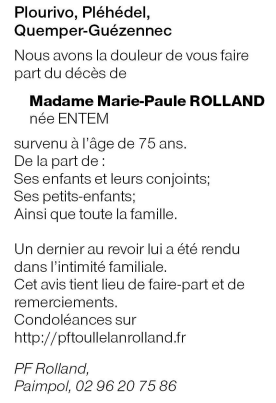 Image Annonce nécrologique