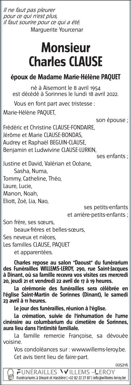 Image Annonce nécrologique