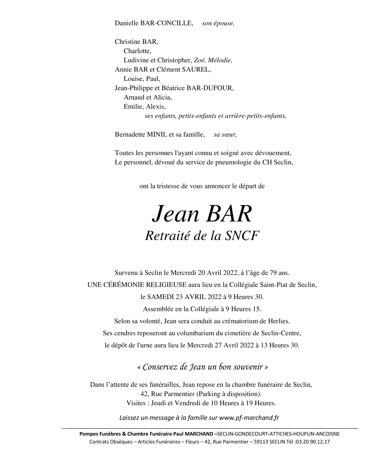 Image Pour voir le faire-part de Jean CLIQUEZ-ICI