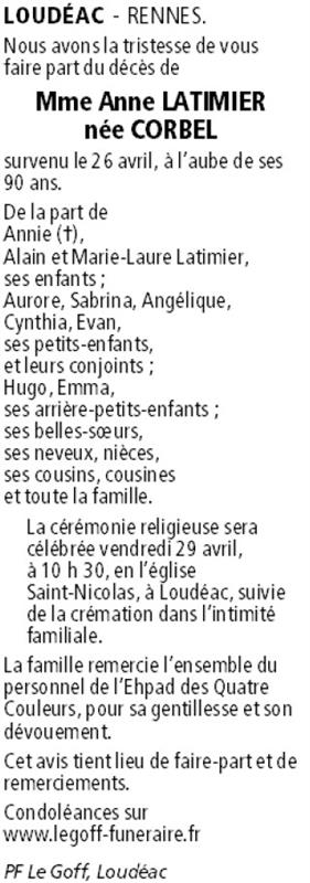 Image Annonce nécrologique