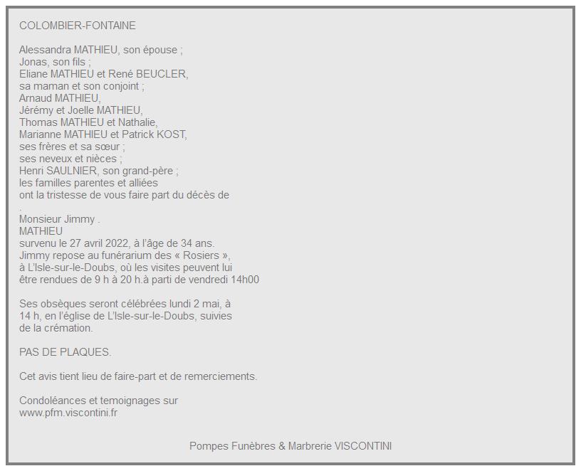 Image Annonce nécrologique