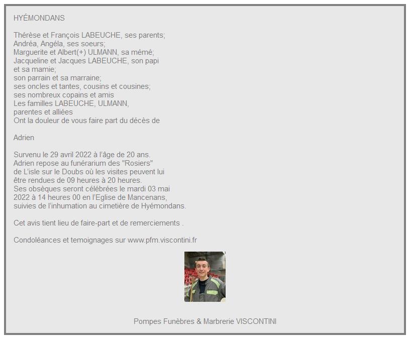 Image Annonce nécrologique