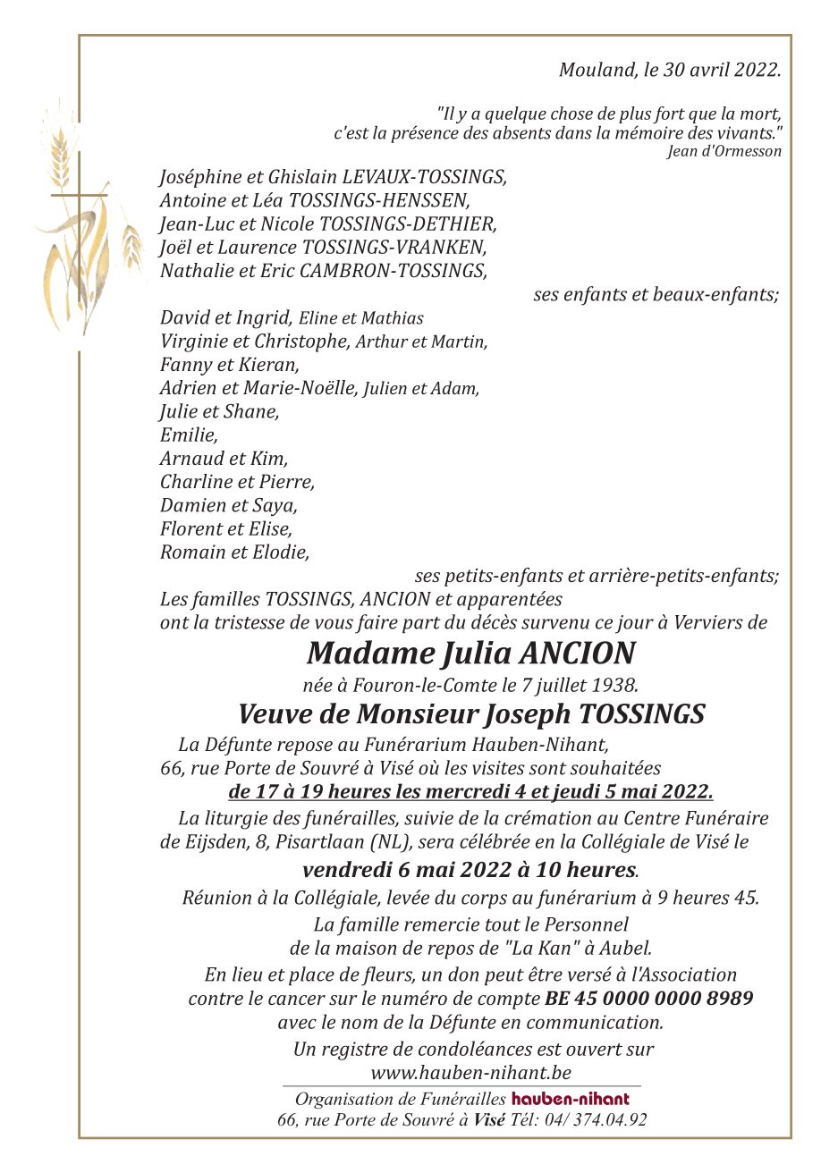 Image Annonce nécrologique