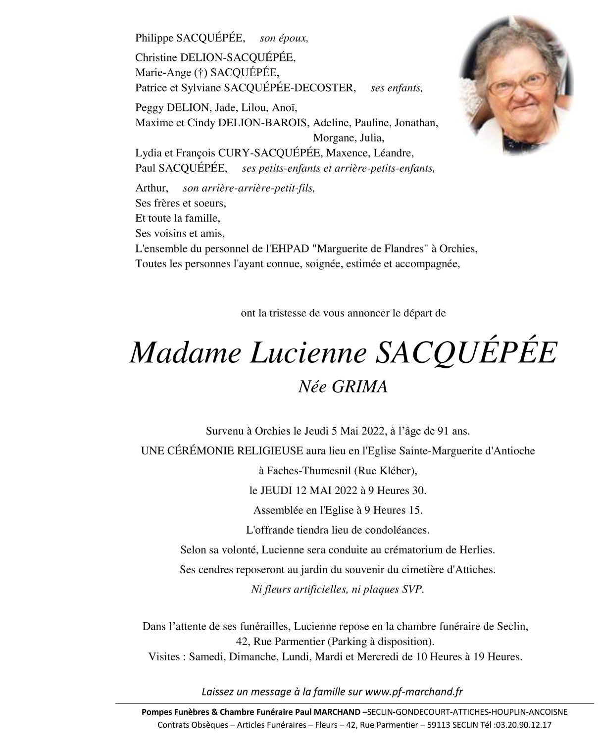 Image Pour voir le faire-part de Lucienne CLIQUEZ-ICI