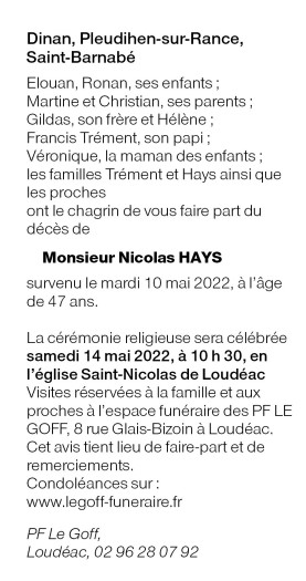Image Annonce nécrologique