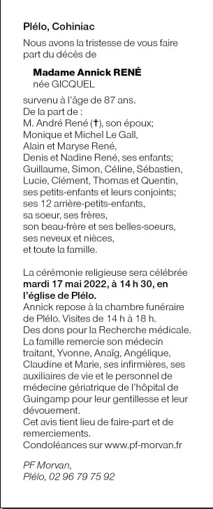 Image Annonce nécrologique