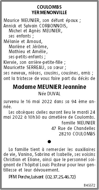 Image Annonce nécrologique