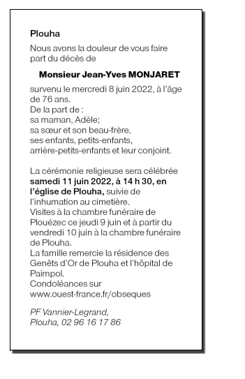 Image Annonce nécrologique