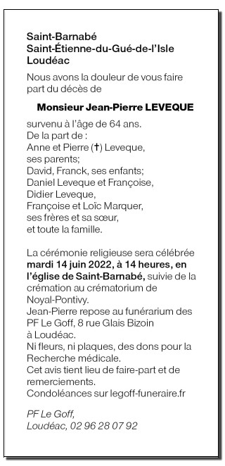 Image Annonce nécrologique