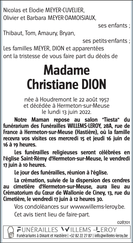 Image Annonce nécrologique