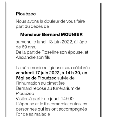 Image Annonce nécrologique