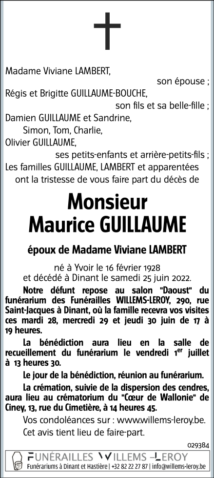 Image Annonce nécrologique
