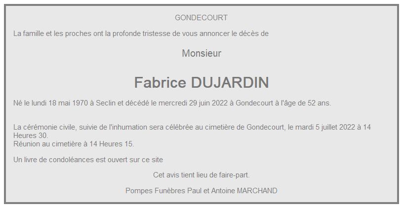 Image Pour voir le faire-part de Fabrice Cliquez-ici