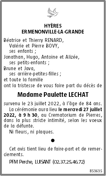 Image Annonce nécrologique