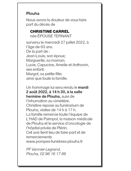 Image Annonce nécrologique
