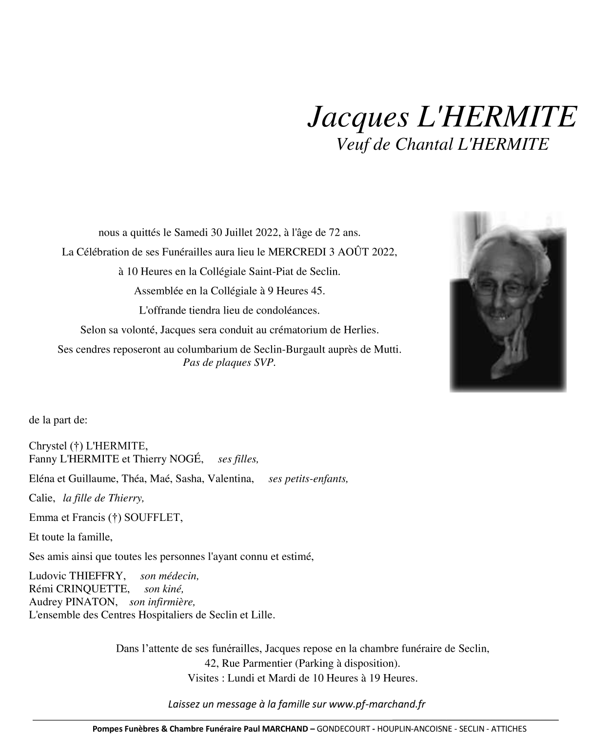 Image Pour voir le faire-part de Jacques Cliquez-ici