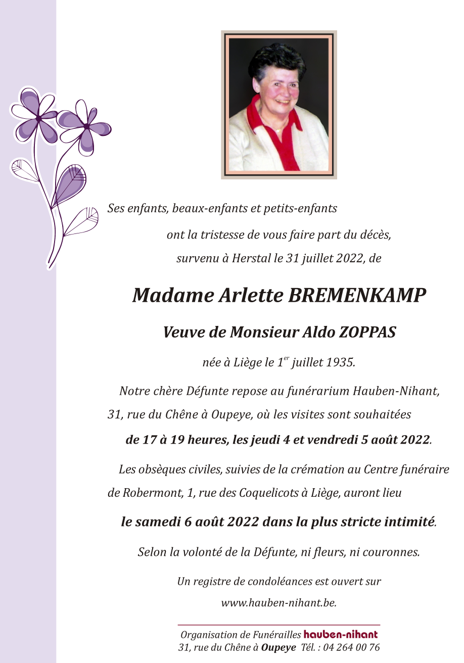 Image Annonce nécrologique