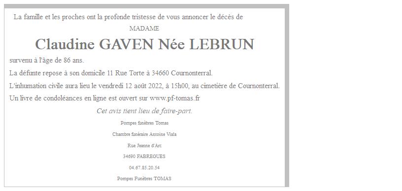 Image Annonce nécrologique