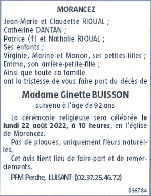 Image Annonce nécrologique