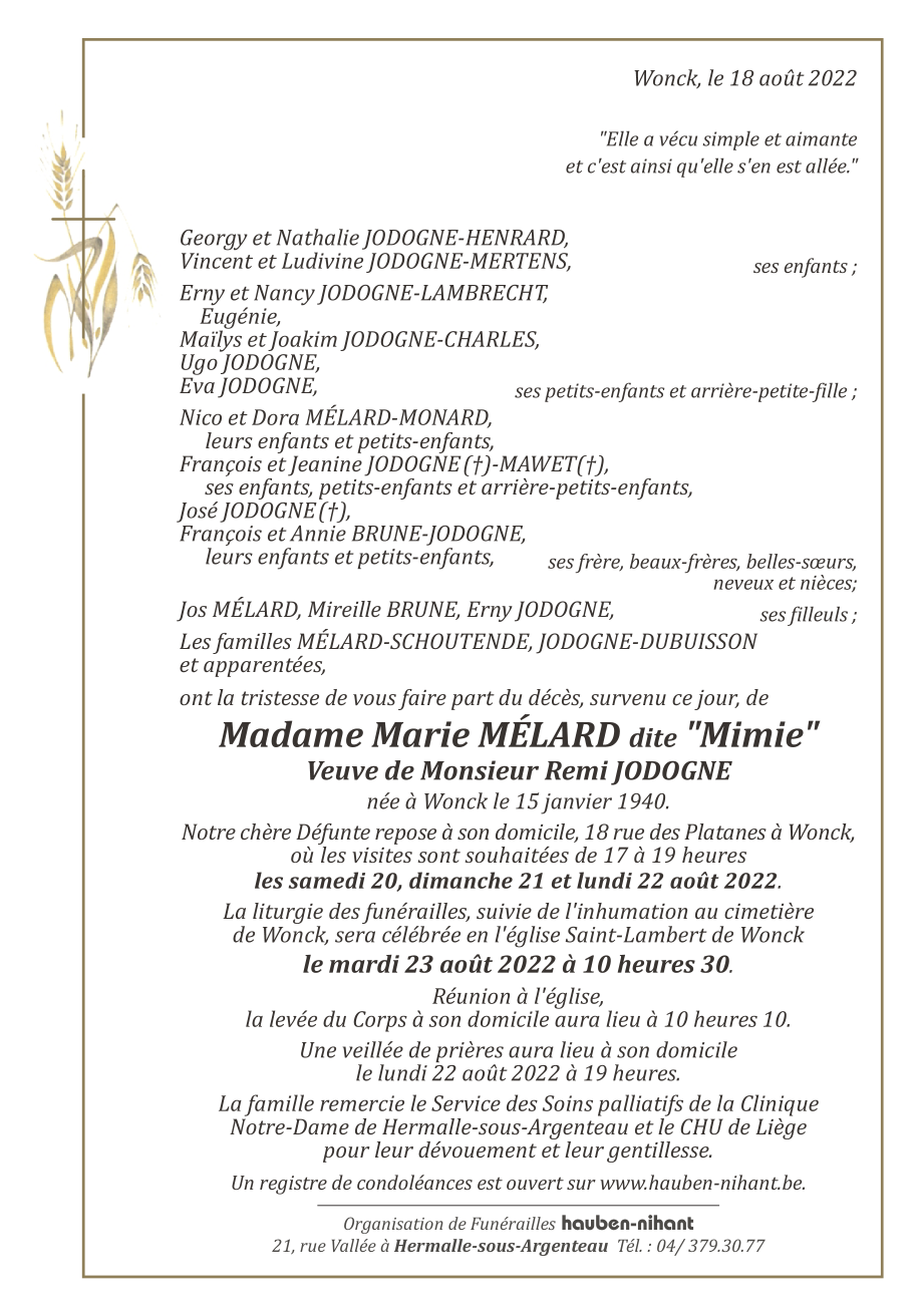 Image Annonce nécrologique
