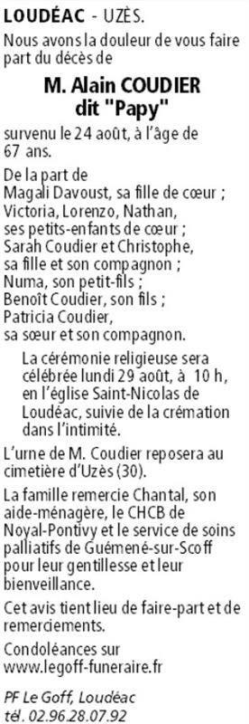 Image Annonce nécrologique
