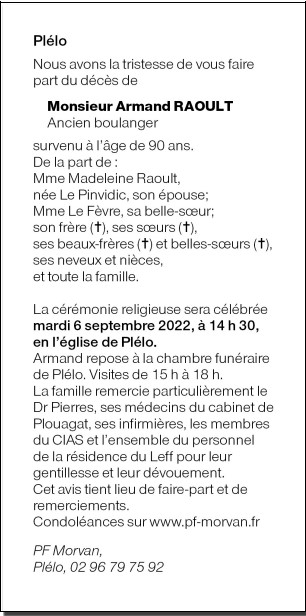 Image Annonce nécrologique