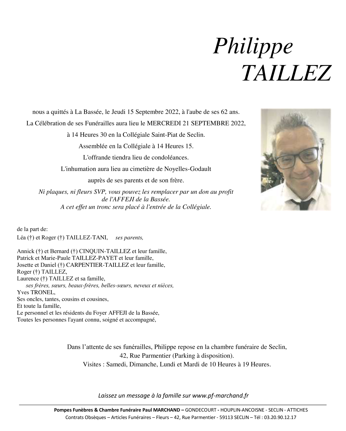 Image Pour voir le faire-part de Philippe Cliquez-ici